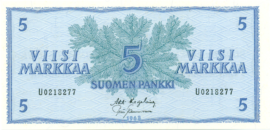 5 Markkaa 1963 U0218277